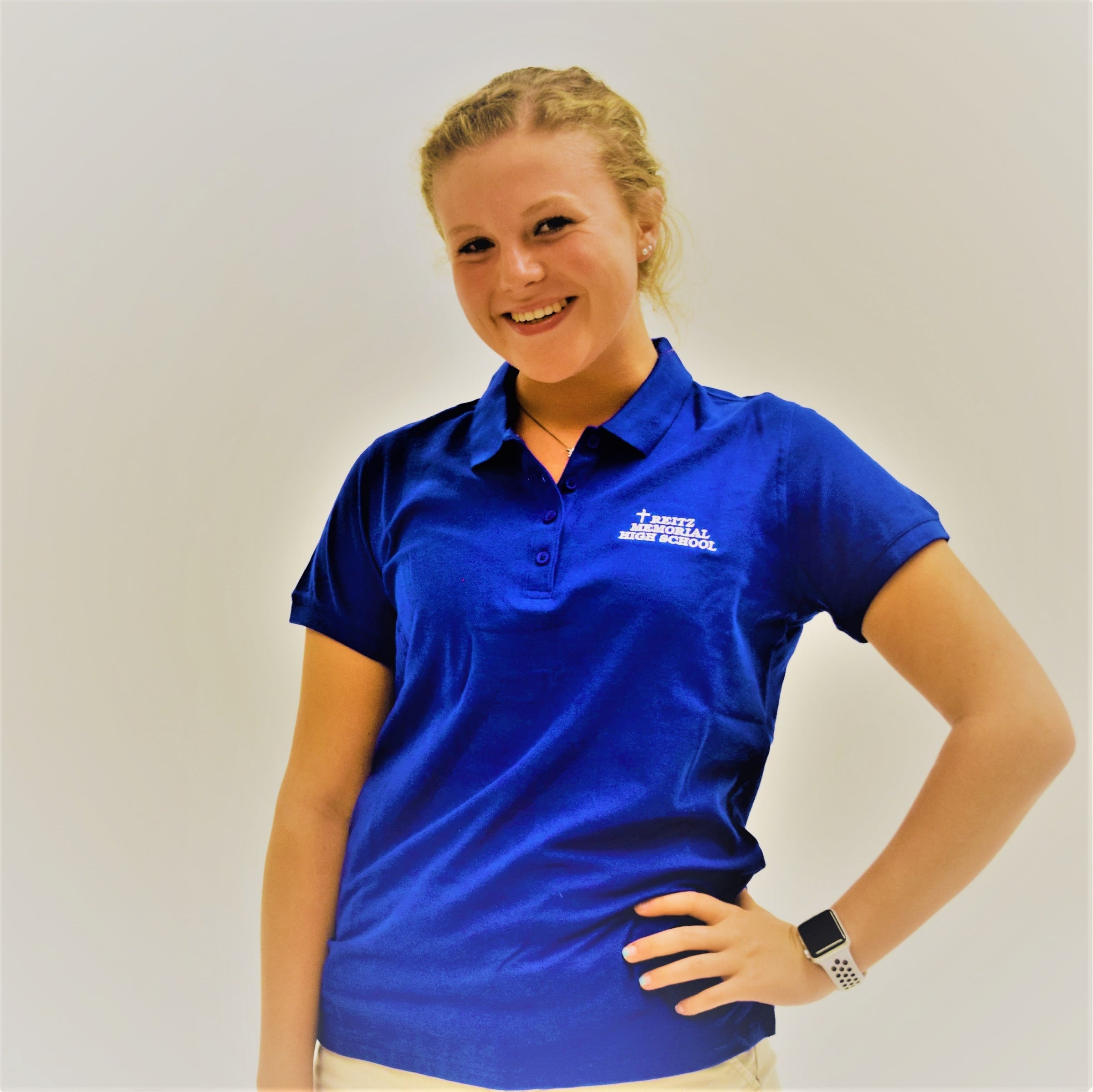 Royal blue uniform polo outlet